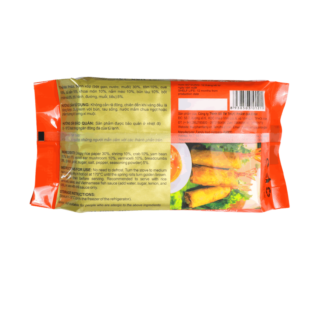 Chả giò xốp con tôm
